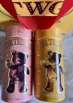 TWG ティーダブリュージーティー テディベアグミ 2個 専用ショッパー