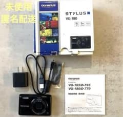 OLYMPUS STYLUS VG-180 Black オリンパス デジカメ 黒 - メルカリ