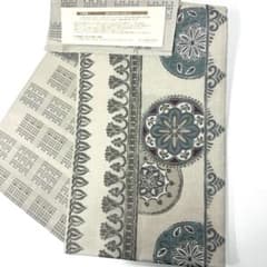 帯6580 ○洛陽織物謹製 古渡更紗 高級 正絹 片面全通 リバーシブル