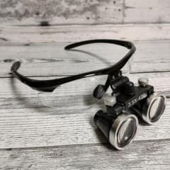 3.5倍 デンタル ルーペ 黒 歯科 拡大鏡 角度調整可能 DIY 手作業 修理