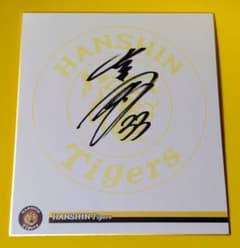 直筆サイン色紙】阪神タイガース_背番号33_糸原健斗選手_阪神百貨店_