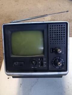 VICTOR ポータブルテレビ(5T24 )レトロ - メルカリ