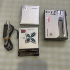 SHARP MDポータブルレコーダー 3台セット ジャンク - メルカリ