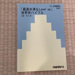 代ゼミ テキスト 最高水準＆Level up 世界史バイブル 佐藤幸夫先生