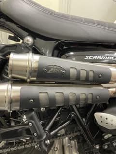 ストリートスクランブラースリップオンマフラー SIXDAYSレース用 ZARD