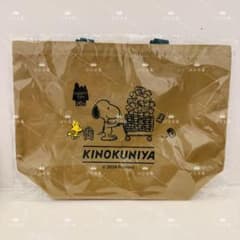 スヌーピー PEANUTS 紀ノ国屋 コラボ ランチバッグ ベージュ - メルカリ