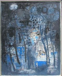 尼崎～西宮～伊丹,前衛美術,埋もれた鬼才,西口典子「無題」30号油彩,新