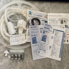 SHARP ES-W111 説明書,風呂水ポンプセット,取り付け部品 未使用品