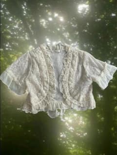 axes femme 森ガール ウィッシュコア バラ模様 カーディガン ボレロ