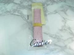 coin様 カルティエ 純正 クロコダイル ベルト Dバックル用 ピンク