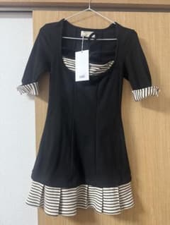 andmary Aiden pleats mini dress black - メルカリ