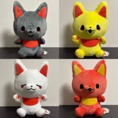 かみさまキツネとサラリーマン BIGぬいぐるみ 全4種セット - メルカリ