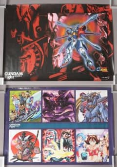 機動武闘伝Gガンダム ポスター 2枚セット 当時物 CD特典 非売品 B2