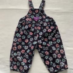 最終お値下げ☆オシュコシュ オーバーオール 花柄12M パープルタグ