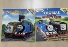 英語絵本】トーマスの英語絵本2冊セット。ディーゼル、ディーゼル10