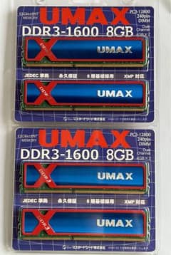 UMAX Cetus メモリ 16GB（4GB×4枚）DDR3-1600(OC) - メルカリ