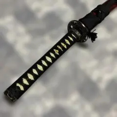 割安模造刀大小2本 黒柄 雲龍楕円鍔 黒梨地鞘 - メルカリ