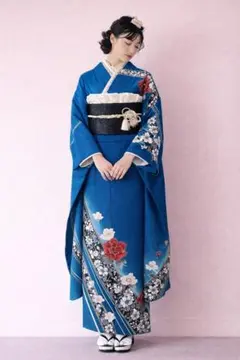 2026年最新】振袖フルセット 青の人気アイテム - メルカリ