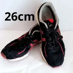 アシックス TARTHER JAPAN ターサージャパン 26cm 赤 黒 - メルカリ