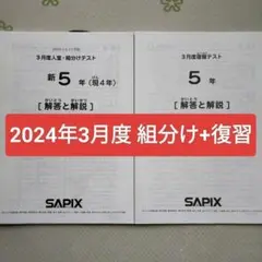 2026年最新】sapix 組分けテスト 新5年の人気アイテム - メルカリ
