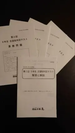 2026年最新】四谷大塚 志望校判定テスト 5年の人気アイテム - メルカリ