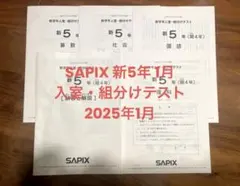 2026年最新】sapix 組分けテスト 新5年の人気アイテム - メルカリ