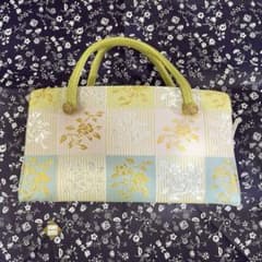 美品伊と忠金襴サブバッグ観世水柄