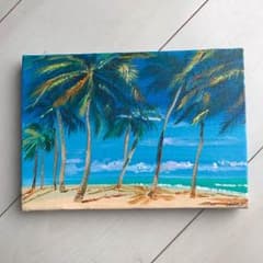 絵画『トロピカルな窓』(窓の額)ヘイ平山画