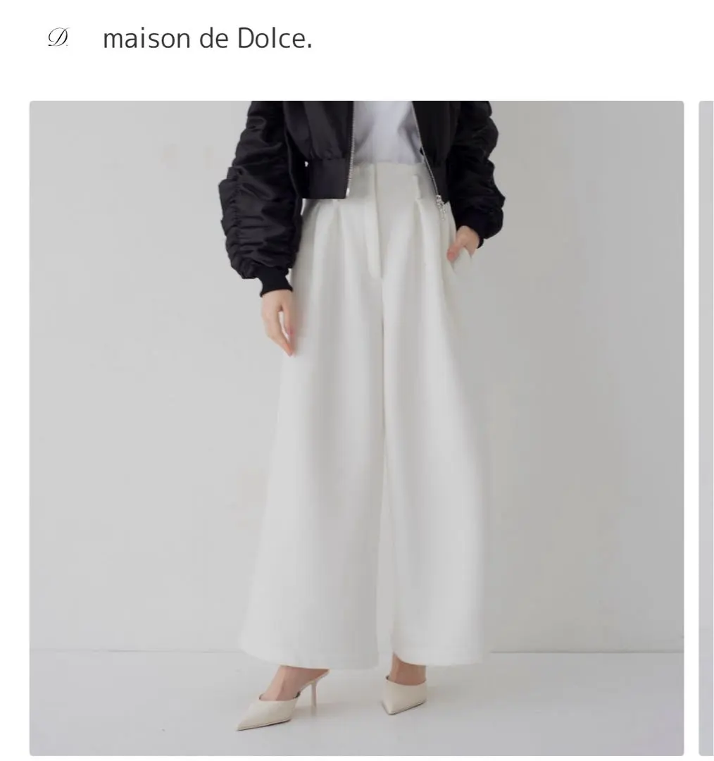 2026年最新】maison de dolce. セゾンワイドパンツの人気アイテム