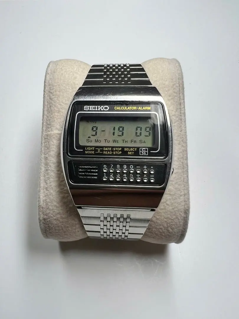 SEIKO 0515カリキュレーター腕時計 データバンク2025年最新】カリ