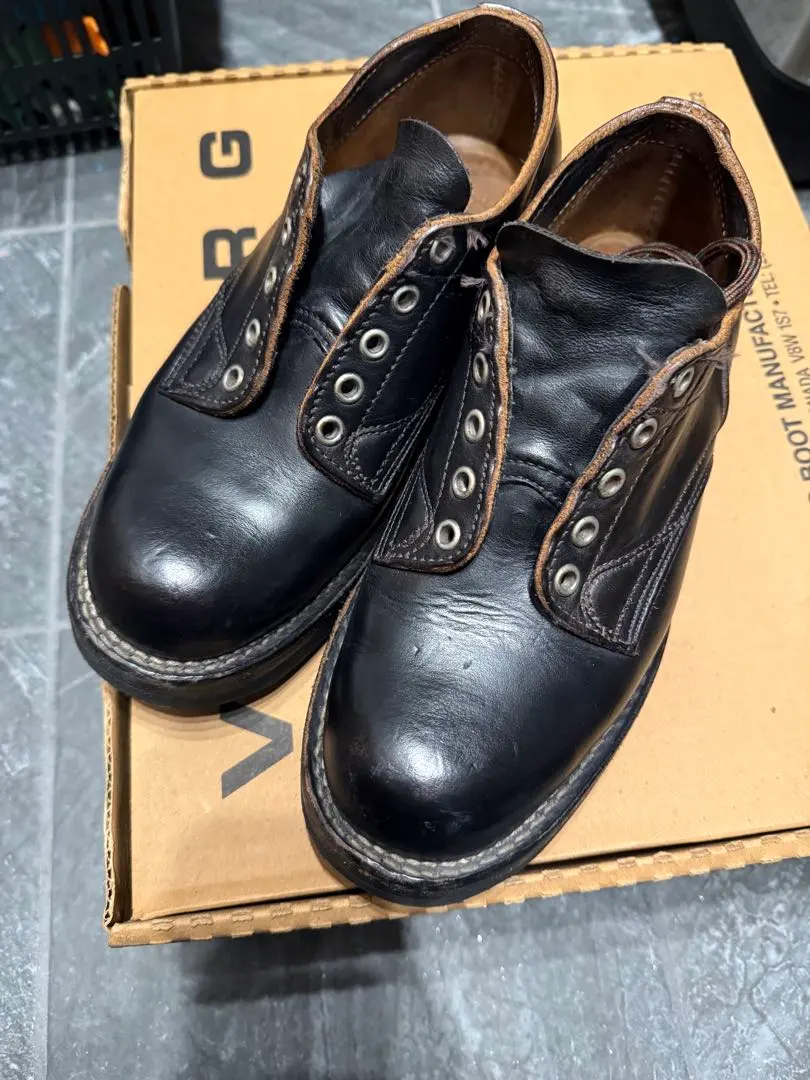 極美品 ホーキンス ワークブーツ レースアップブーツ ブラック 2219