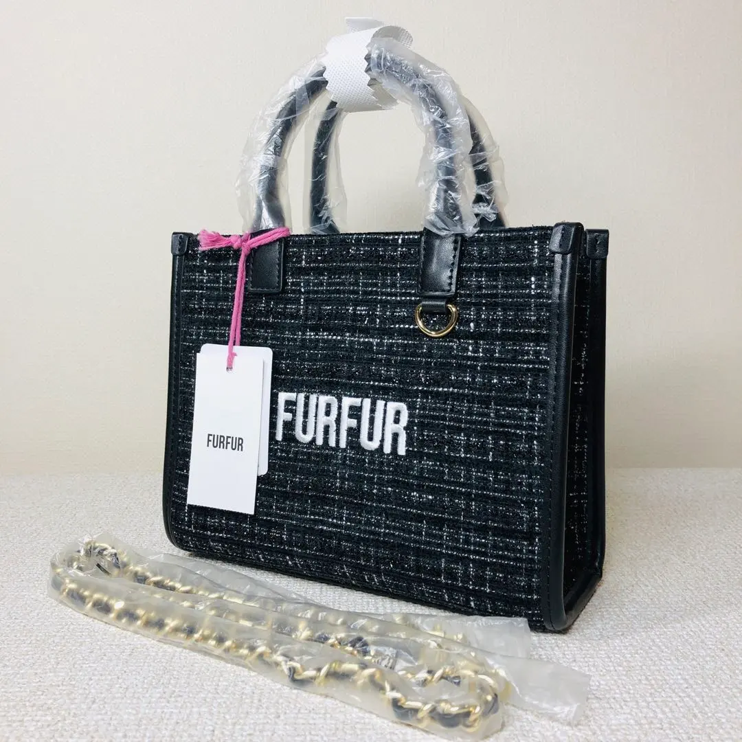 2026年最新】furfur ツイードロゴトートバッグの人気アイテム - メルカリ