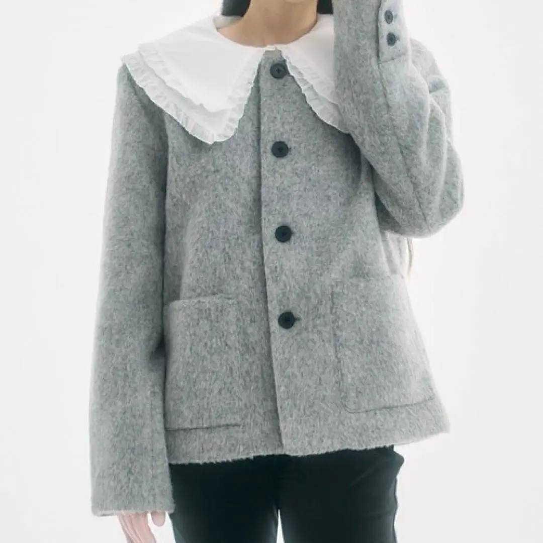 2026年最新】fekete ノーカラーウールシャギージャケットの人気