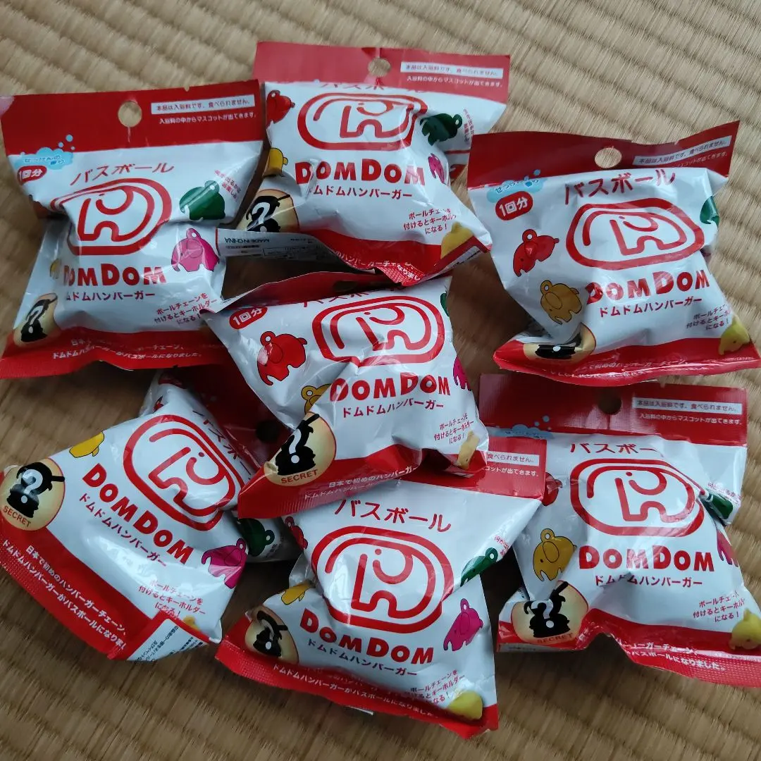 新品 バスボール ドムドムハンバーガー 6個セット バスボム 入浴剤