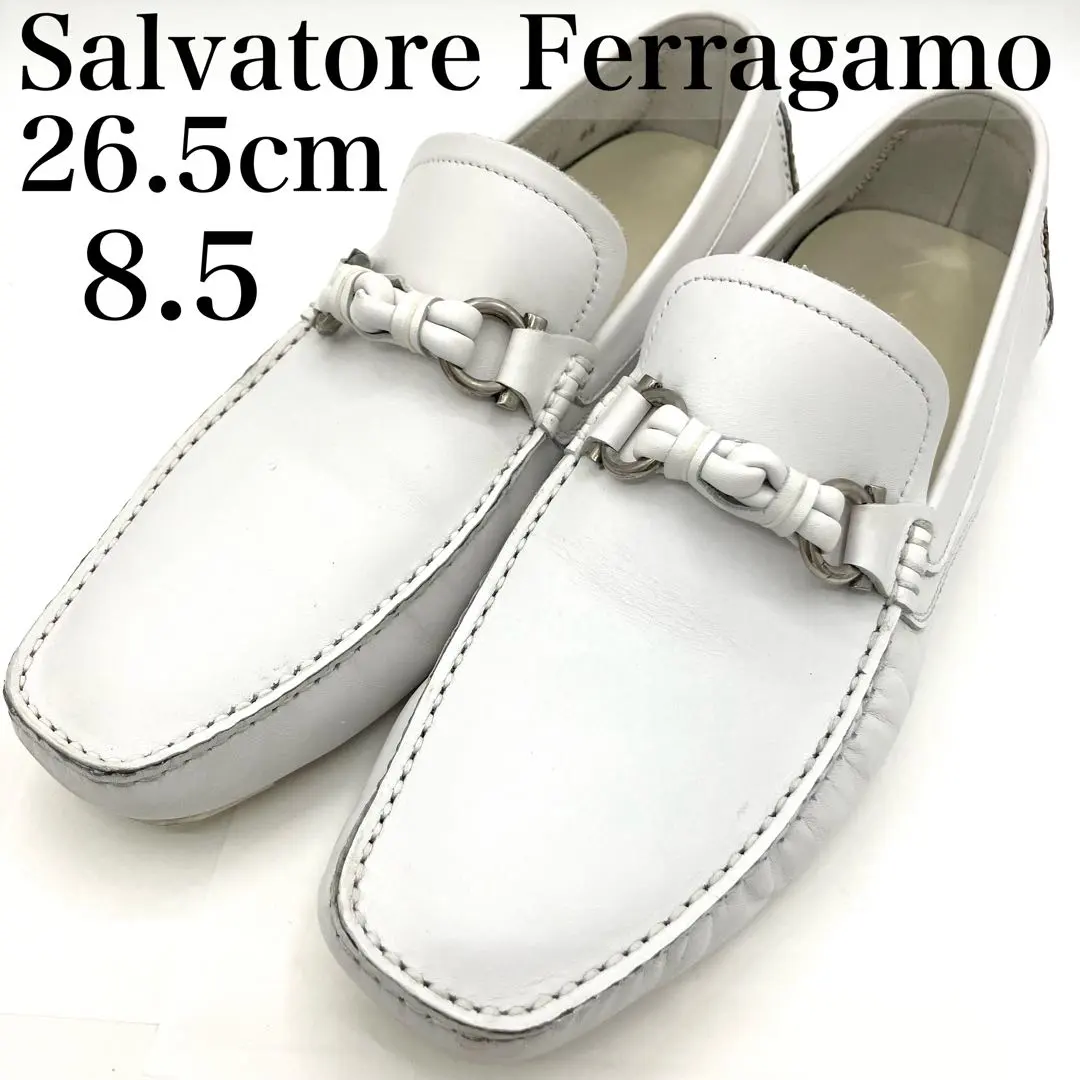 2026年最新】Salvatore Ferragamo カラー：ホワイト系 ローファーの