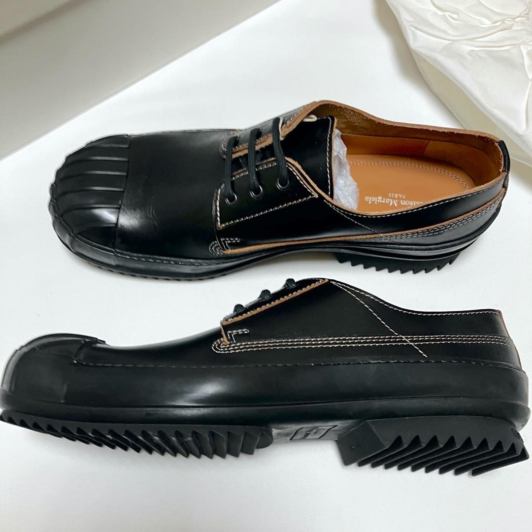 新品 40 マルジェラ 22SS レザードッキングシューズ 黒 17176 - メルカリ