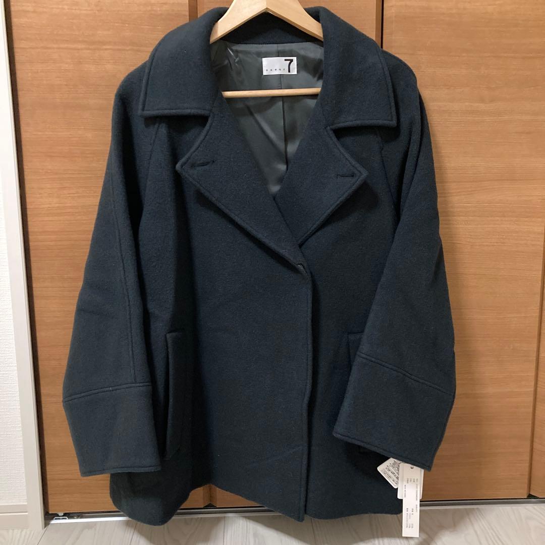 新品　ヤマダヤ　スコットクラブ　ダークグレー ピーコート 定価43000円 定価29900円【新品】スコットクラブ ヤマダヤ 異素材切替えフード