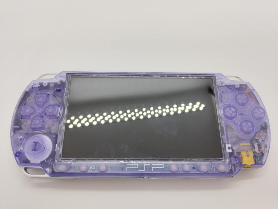 PSP 2000 すぐ遊べるセット スケルトンパープル 透明 クリアカラー