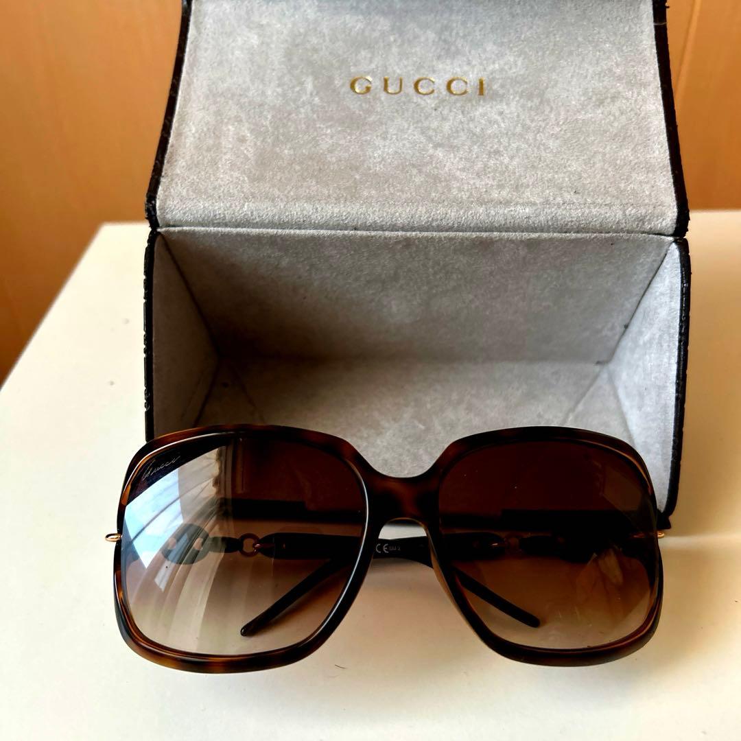 【最終値下げ】美品　GUCCI サングラス　べっこう GUCCI - 最終値下げGUCCI ラウンドサングラス GG0195SKの通販 by