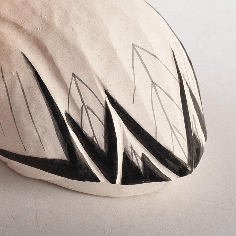 茶道具 豊泉作 奈良一刀彫 木彫彩色 鶴香合 共箱 V 8310