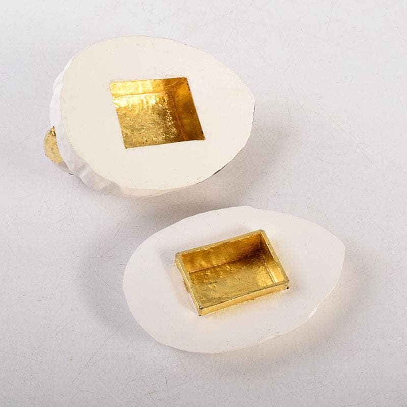 茶道具 豊泉作 奈良一刀彫 木彫彩色 鶴香合 共箱 V 8310