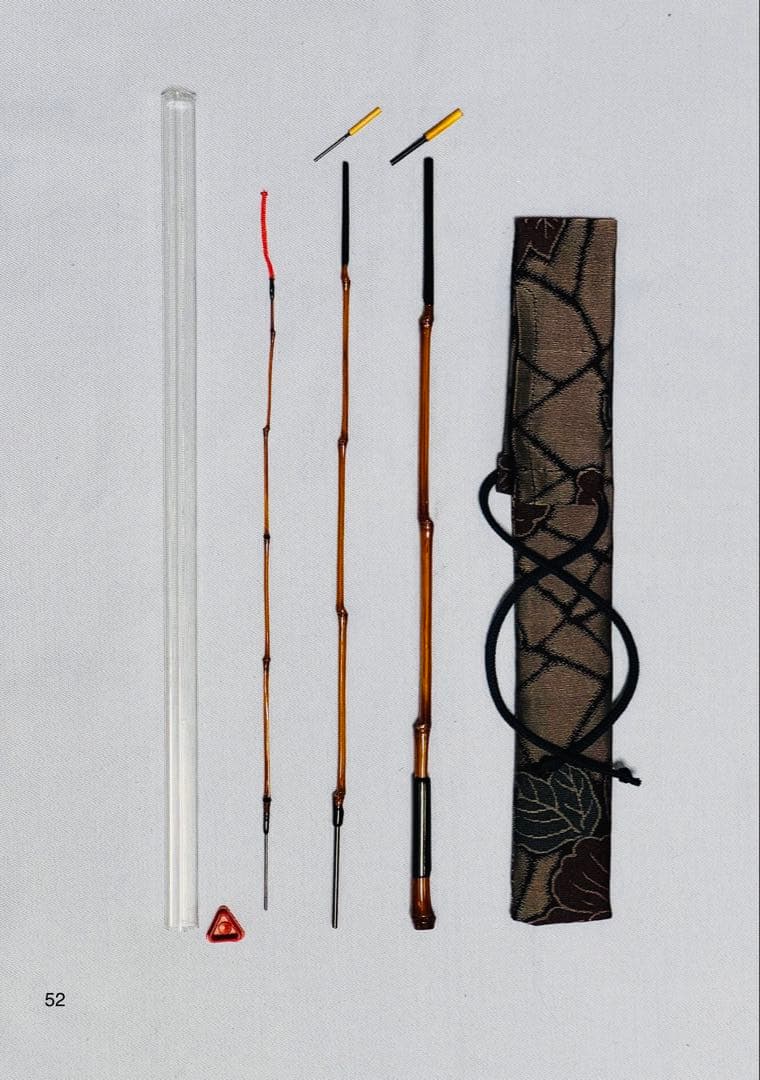 品川和竿やす製作の全竹タナゴ竿 三本継