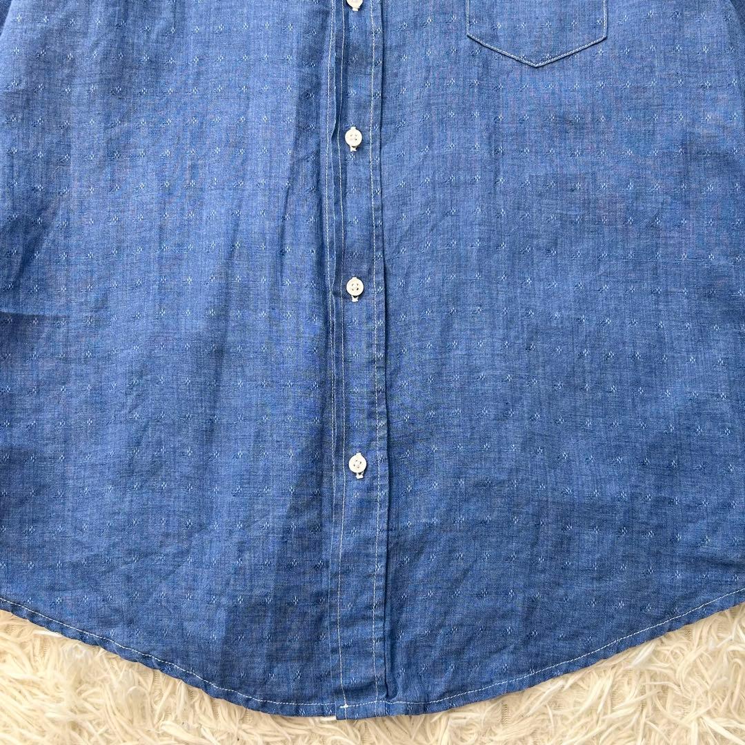 ✨美品・希少✨ フランクアンドアイリーン スキッパーシャツ 麻100