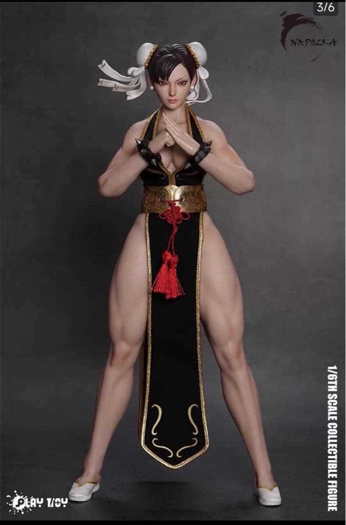 PLAY TOY 1/6 格闘の女神春麗2.0 P023A 可動 フィギュア 黒 - メルカリ