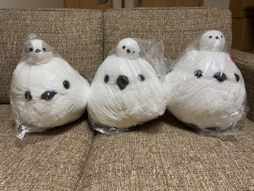 ふくふくシマエナガ　なかよしおやこ ぬいぐるみ」ふくふくシマエナガなかよしおやこカラフル（80個入