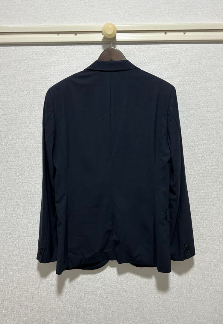 1回着用 美品 ユニクロ ＋J ウールテーラードジャケット ネイビー L