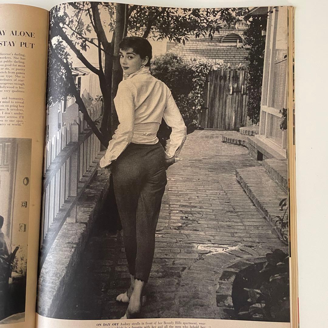 オードリーヘップバーン（表紙）LIFE ライフ ビンテージ雑誌 1953年