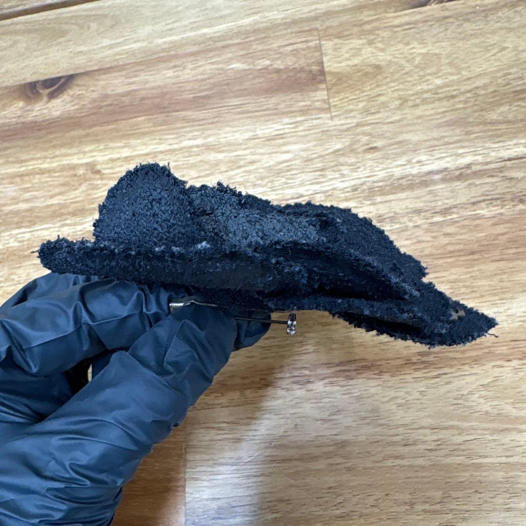 シャネル CHANEL 黒 花型 ブローチ 箱無しの通販はau PAY マーケット