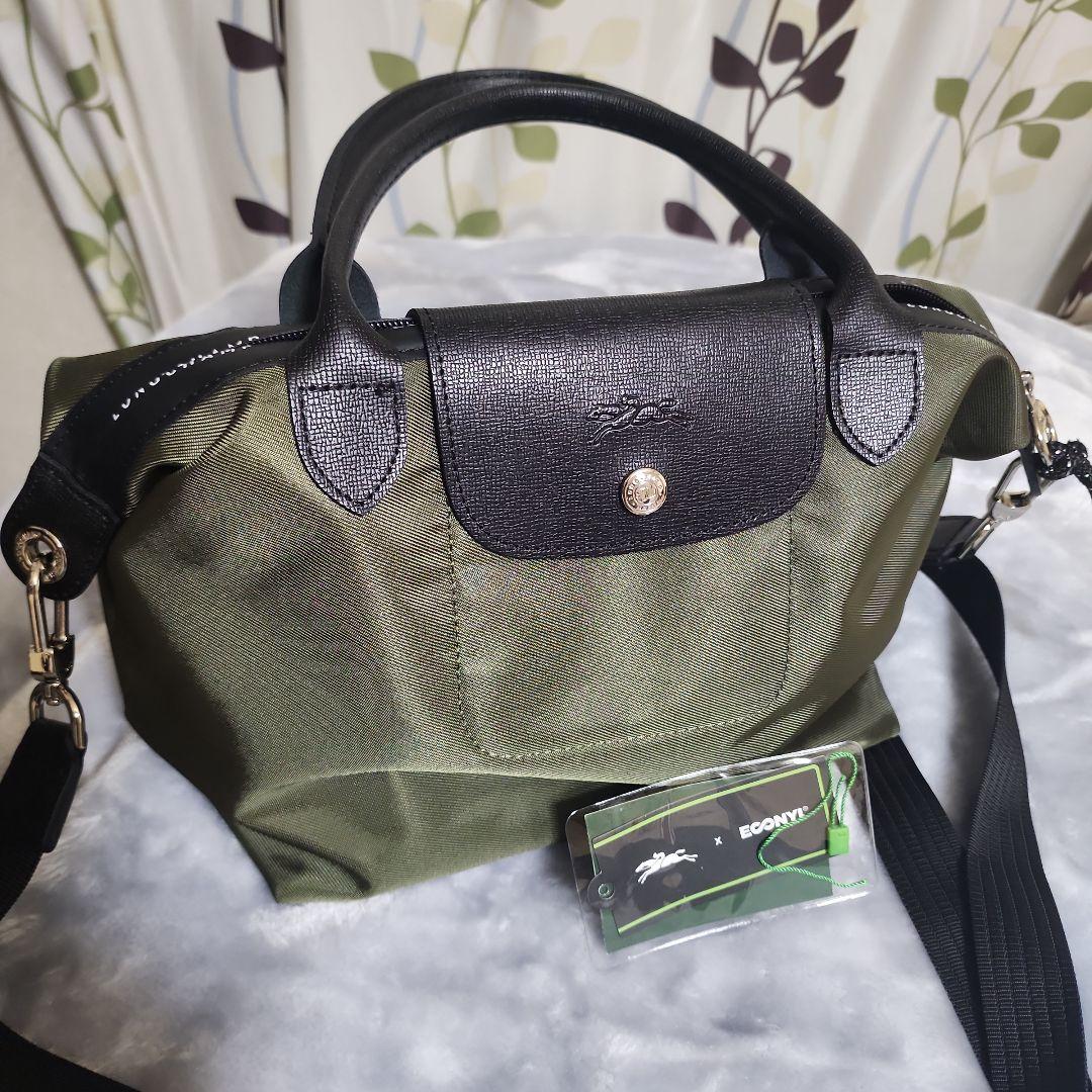 LONGCHAMP　ロンシャン　ル プリアージュ エナジー S ル プリアージュ® エナジー XS トップハンドルバッグ 黒 - リサイクル