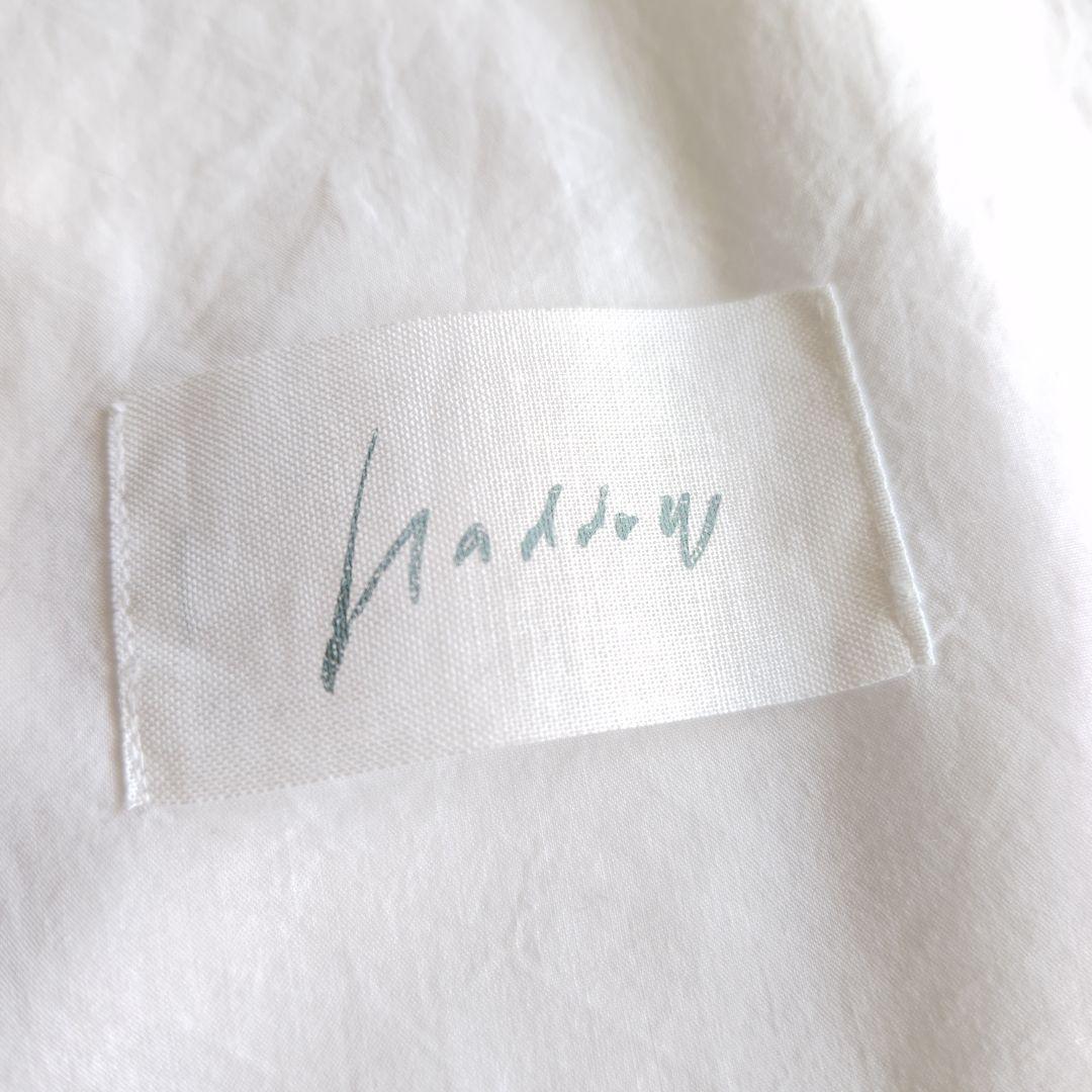 バスコ ハドゥ プルビオ 立襟 フリル ホワイト シャツ ブラウス インド